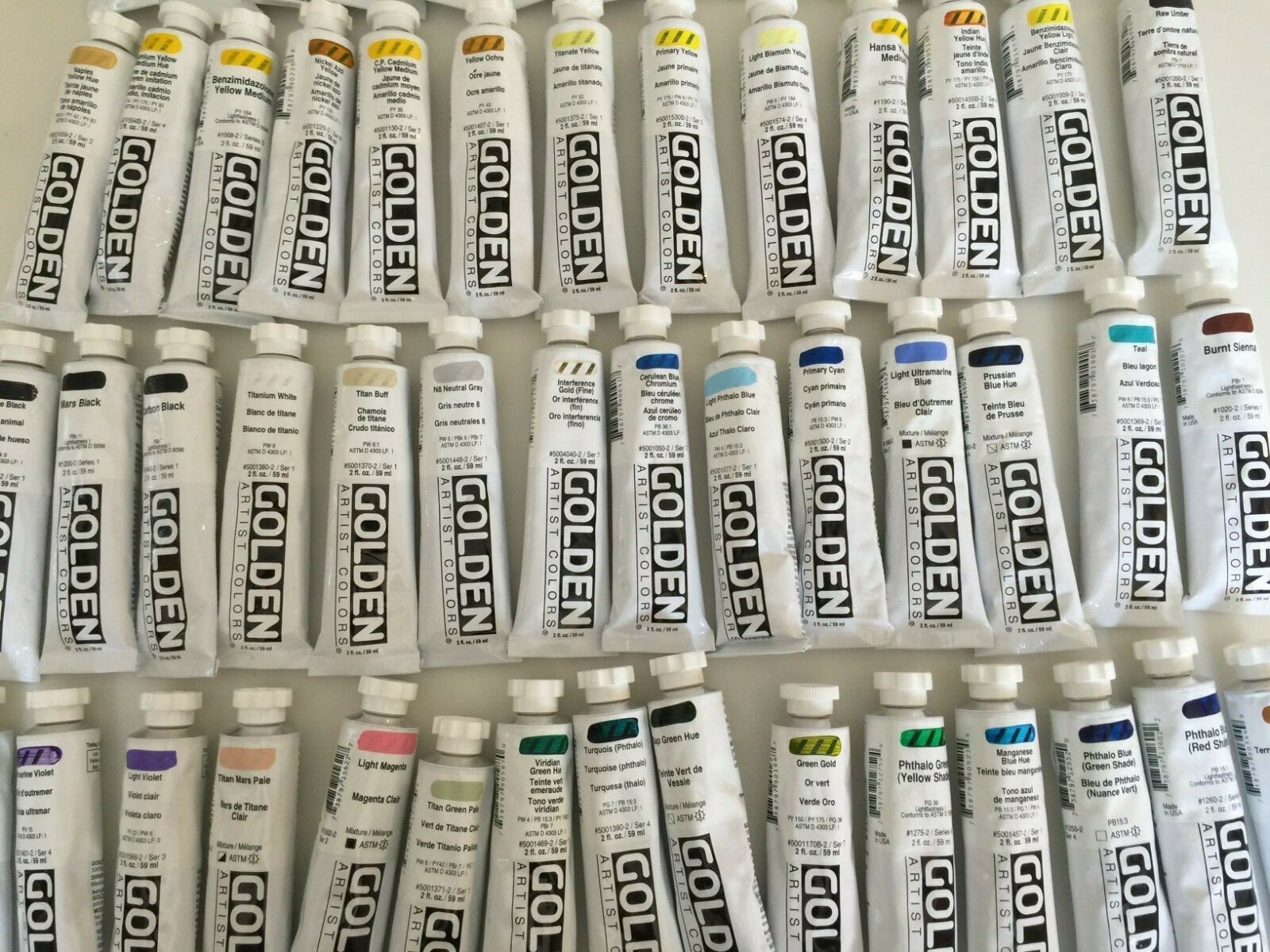 Golden® Heavy Body Acrylics 2oz. Choose Your Color NEW