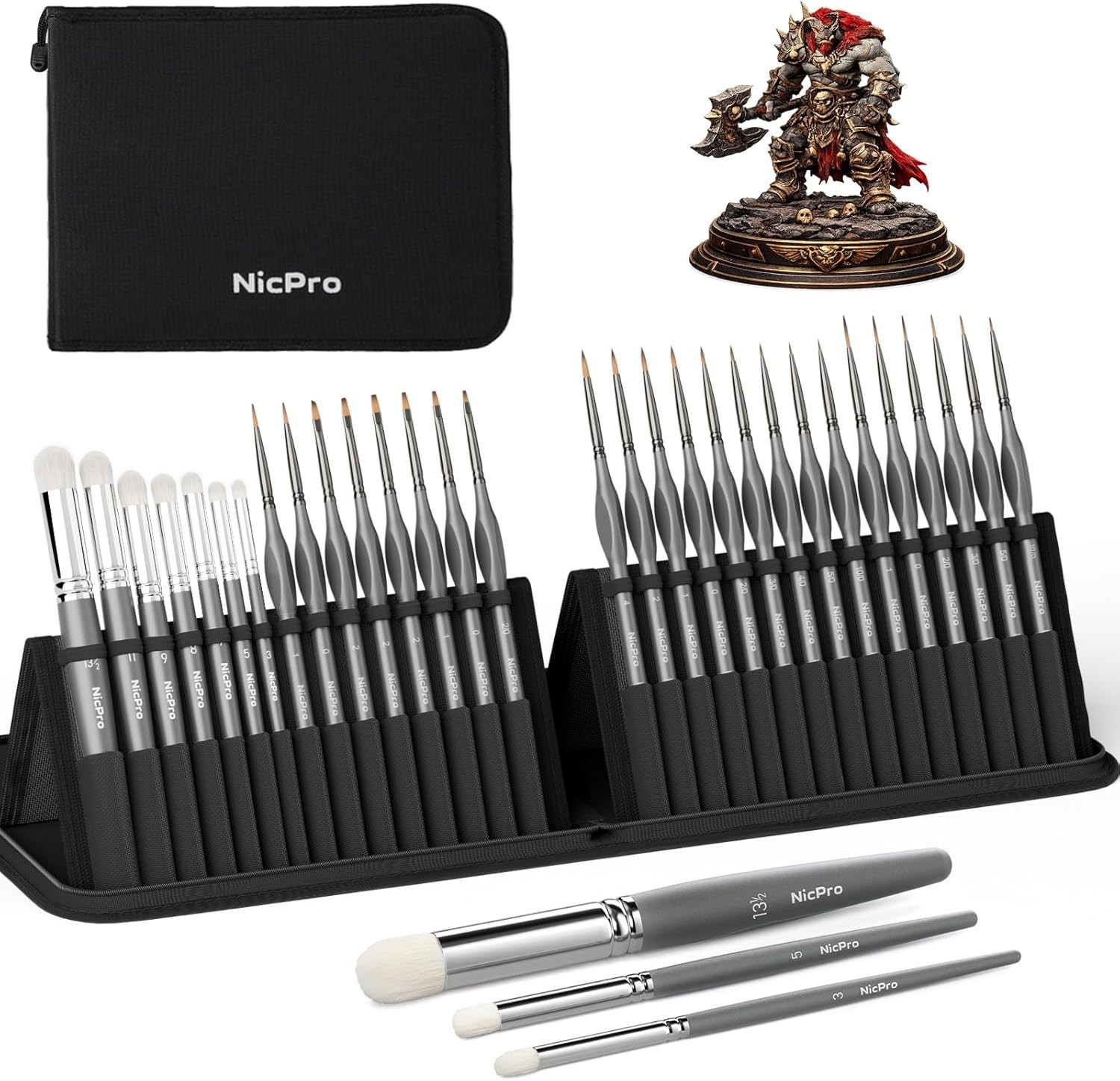 Ultimate 30 PCS Paint Brush Set for Miniature Painting
