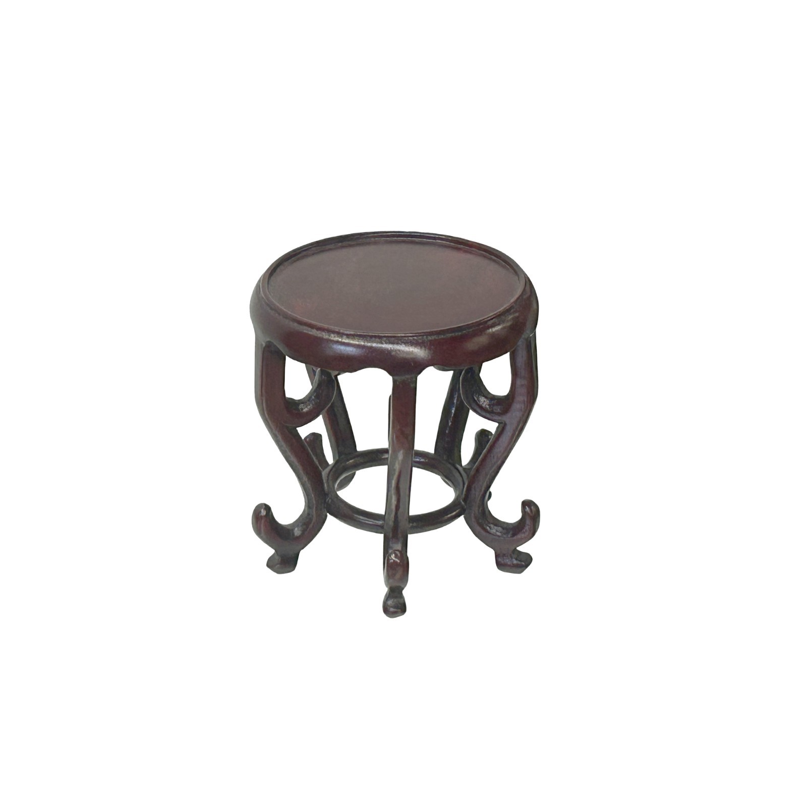 2.75″ Oriental Reddish Brown 5 Legs Round Wood Stand Riser Easel st1070B