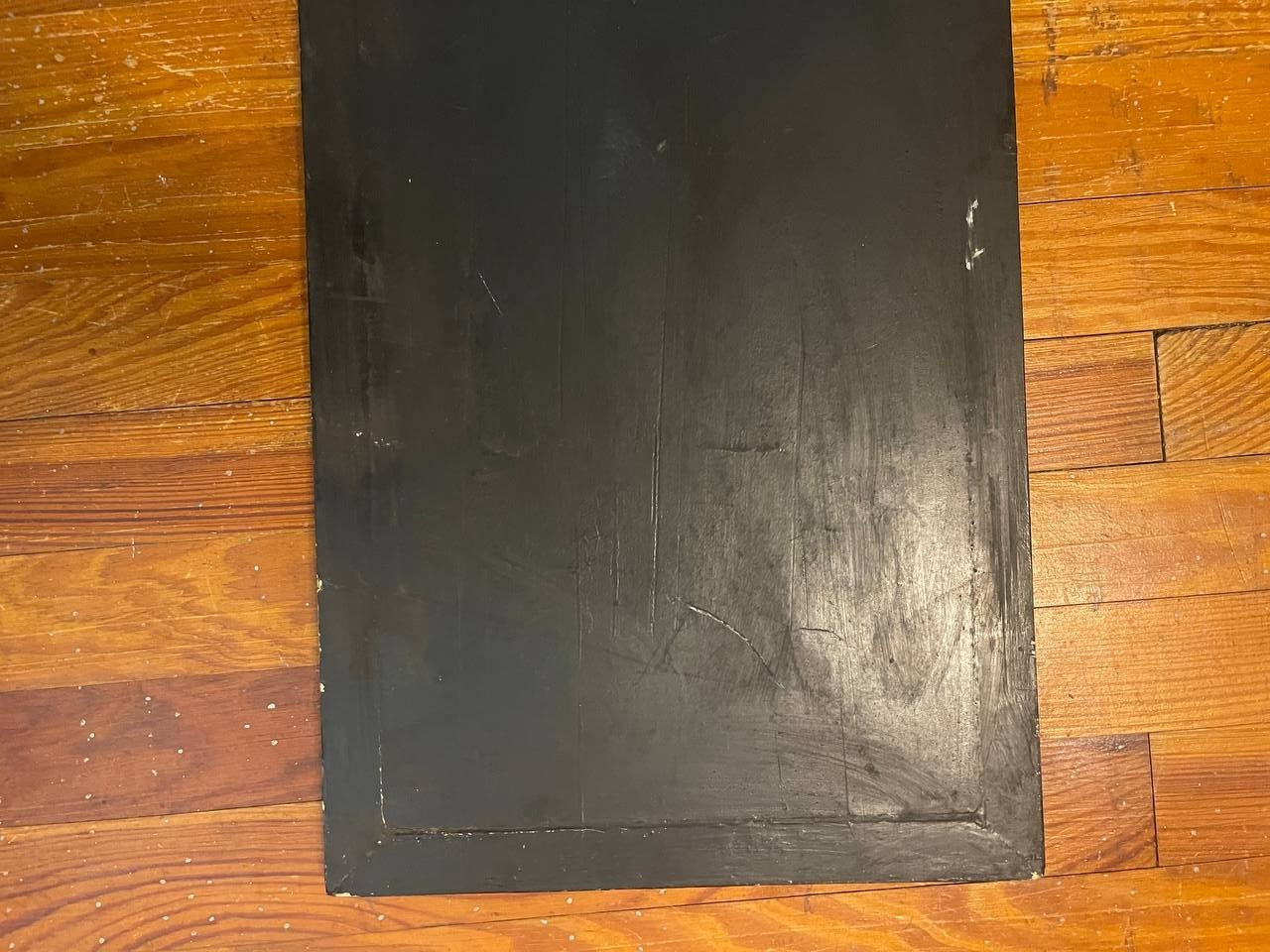 20thC Chinese Wall Art Black Lacquer Panel Mother of Pearl Relief Scene – 2
