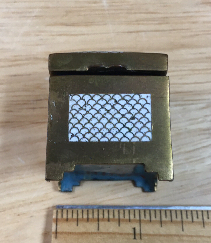 Vintage 1900s Marked China Cloisonné pill box