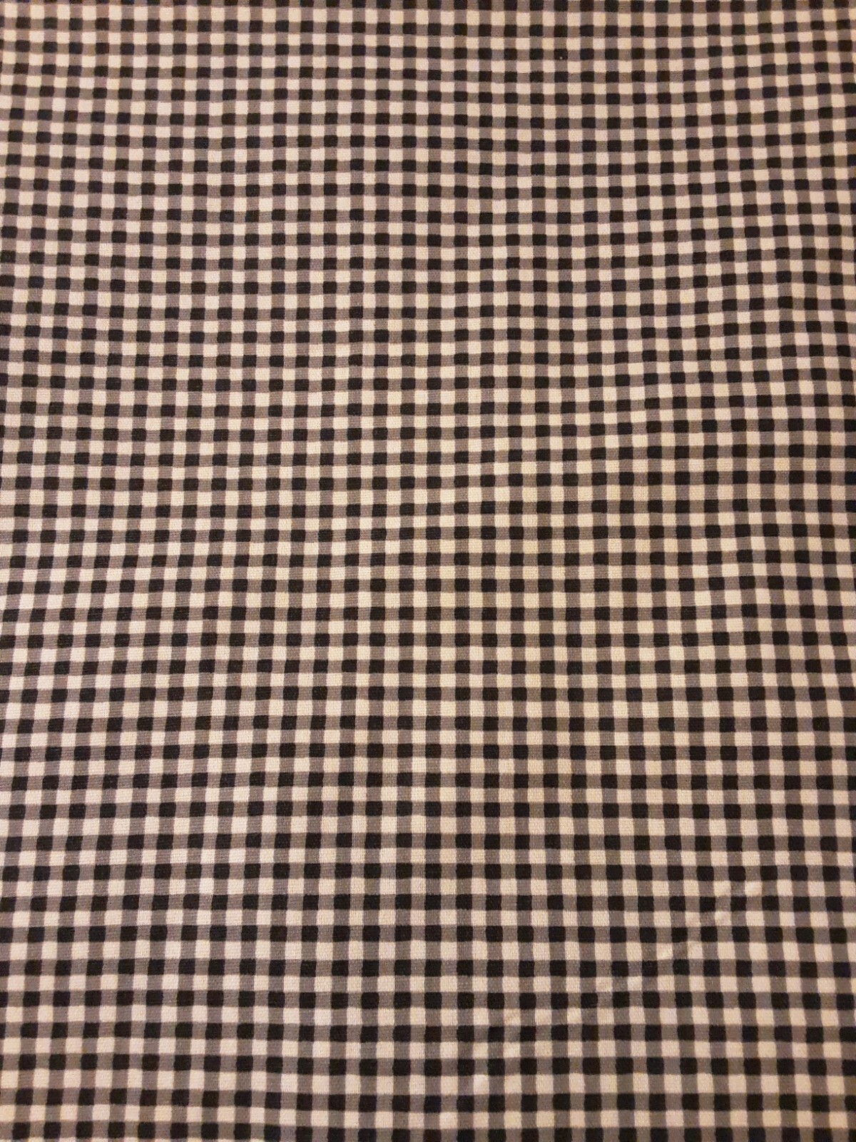 Fabric Hime Decor 45 Gingham Charcoal 43 L X 45 W Multicolor