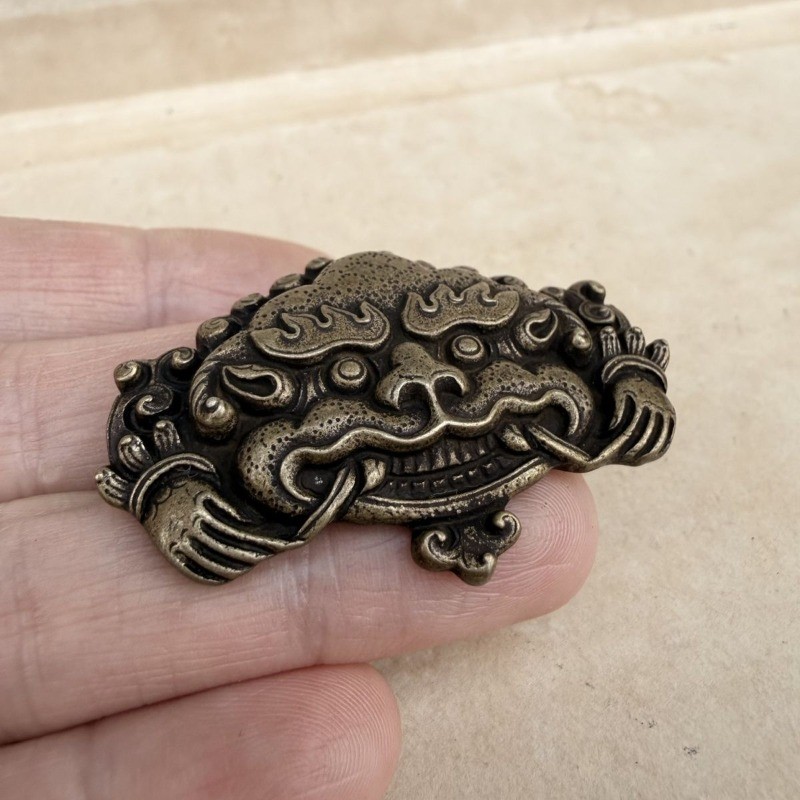 Vintage Tibetan Ziba Zha Ornament Handcrafted Antique Style Buckle