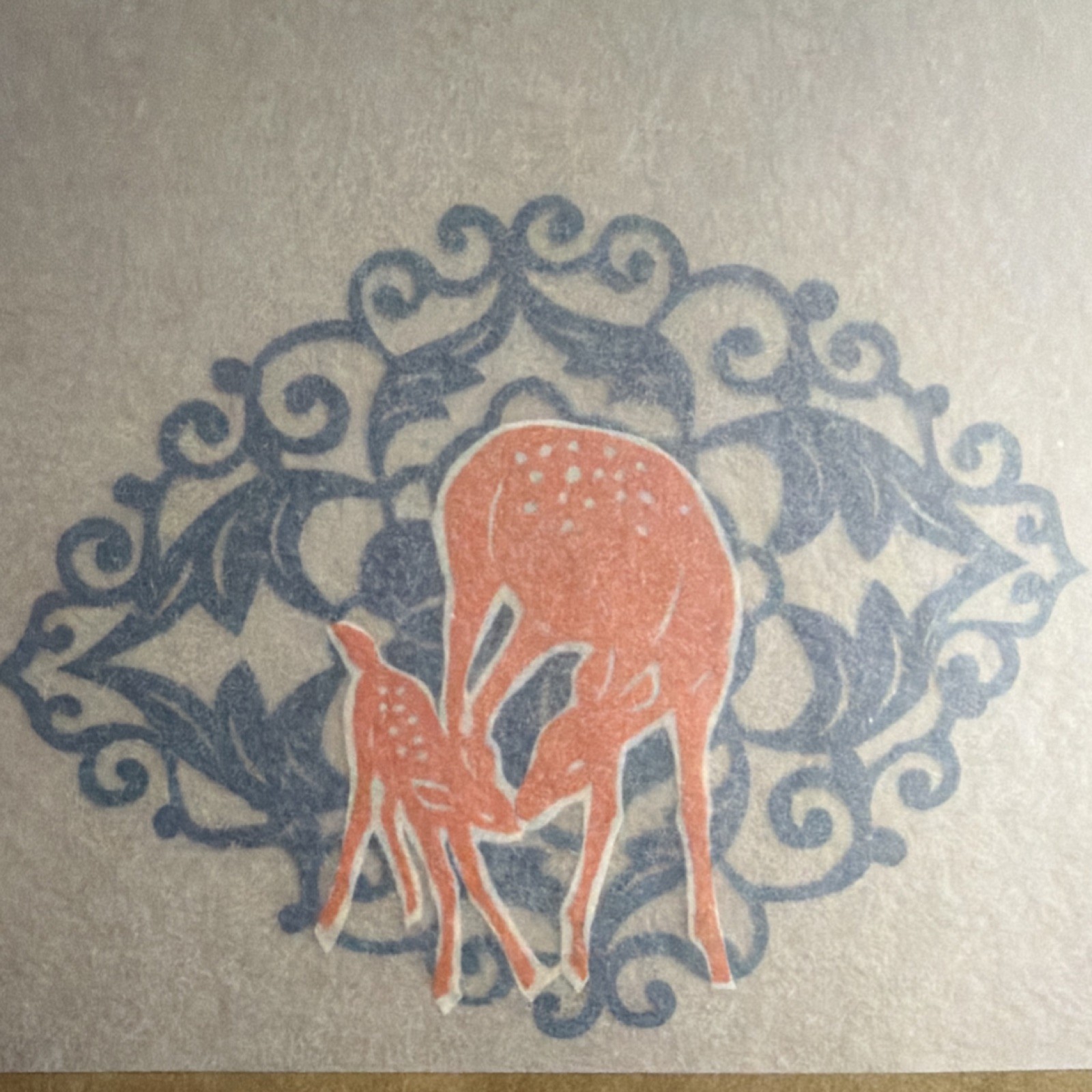 Yangchow China Handmade Chinese Deer Motif Paper Cutouts Collection