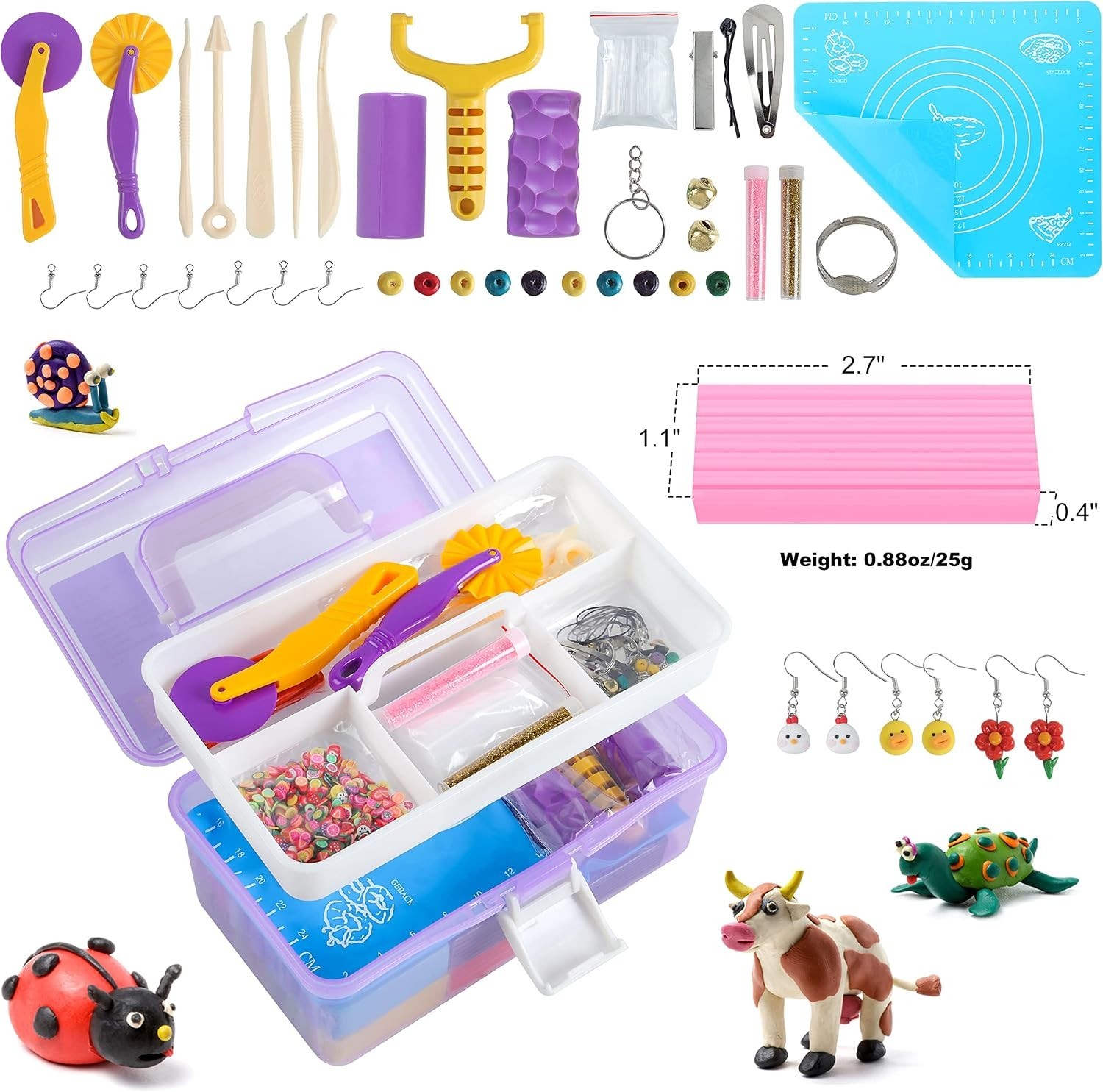72 Colors Polymer Clay Set for Kids & Beginners