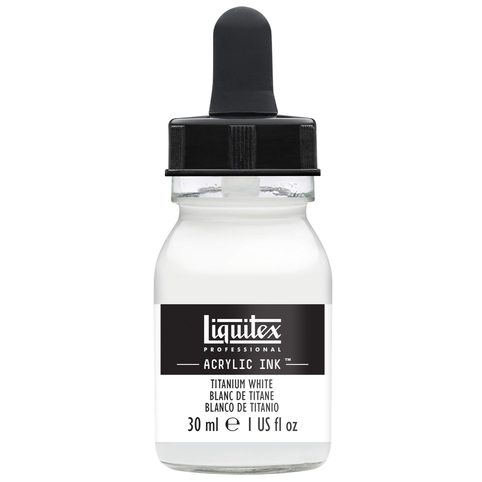 Professional Acrylic Ink, 1-oz (30ml) Jar, Titanium White