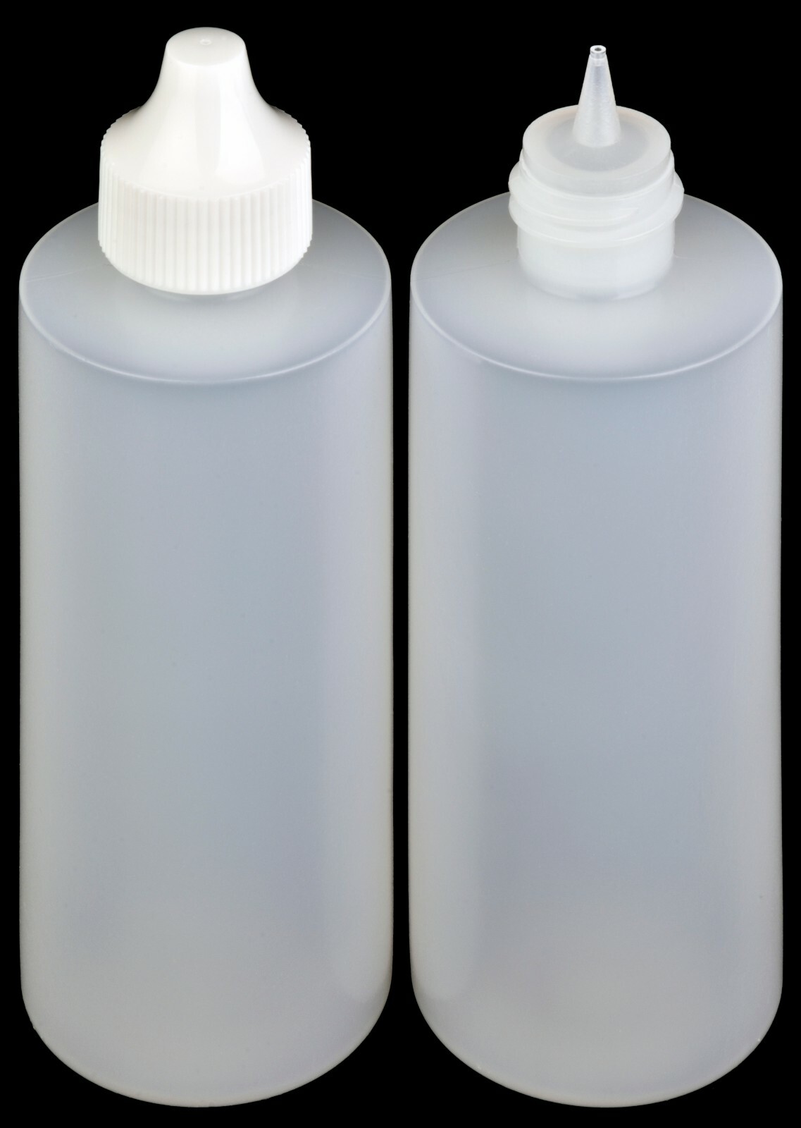 Plastic Dropper Bottles, Precise Tipped w/White Cap, 4-oz., 6-Pack