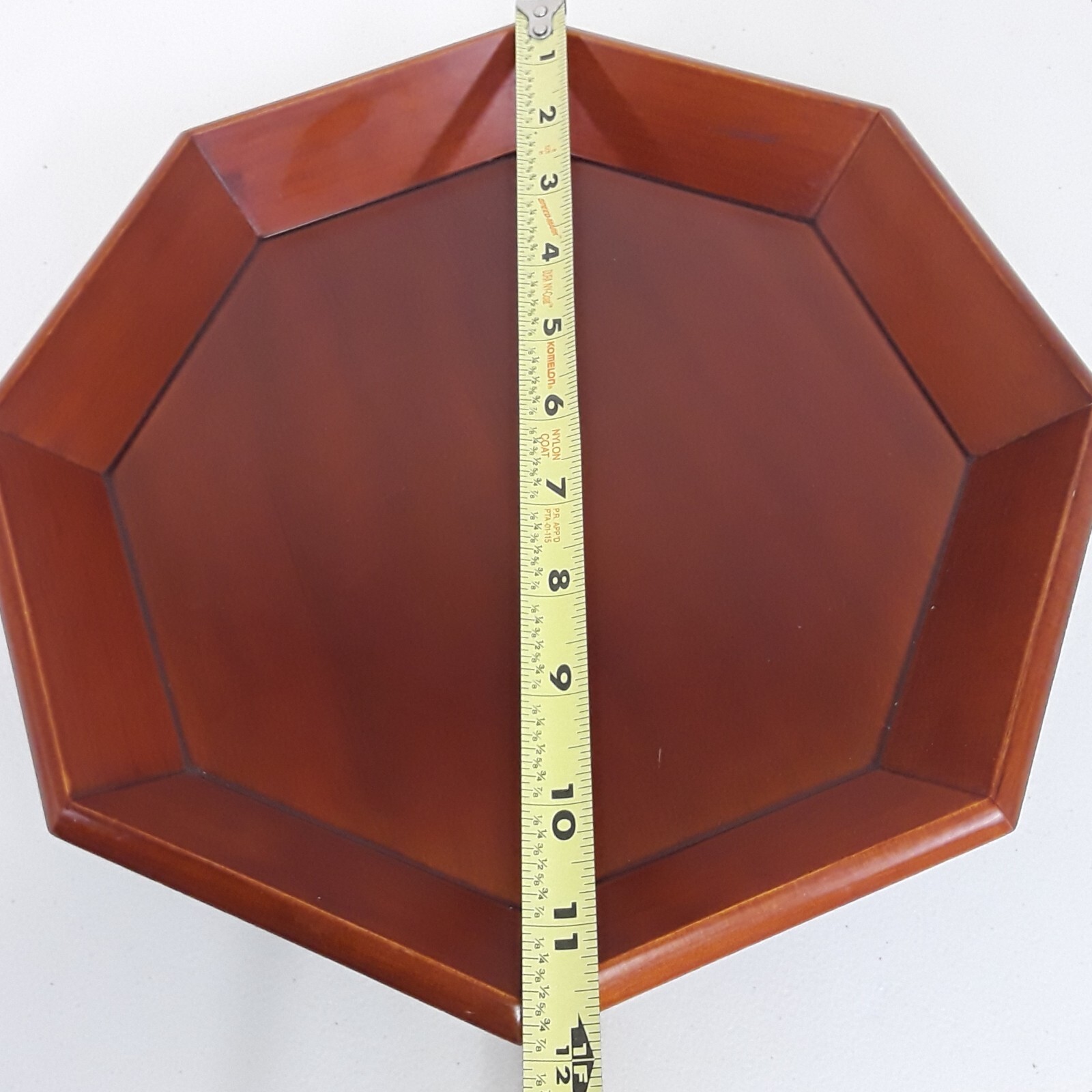 Chinese Display Pedestal Wooden Plant Stand Riser For Beta Fishbowl 12″ Octagon