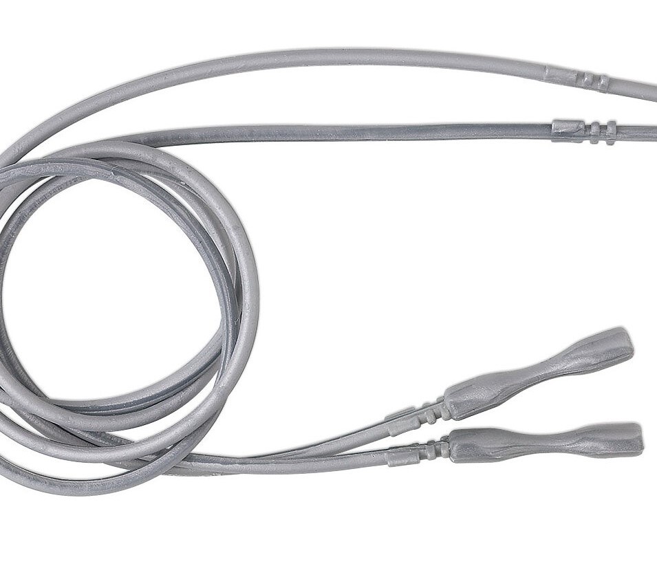 Necklace Cord, 4 Opaque Grey Silicone 18″ Long 2.2-2.5mm Cord Snap Closure