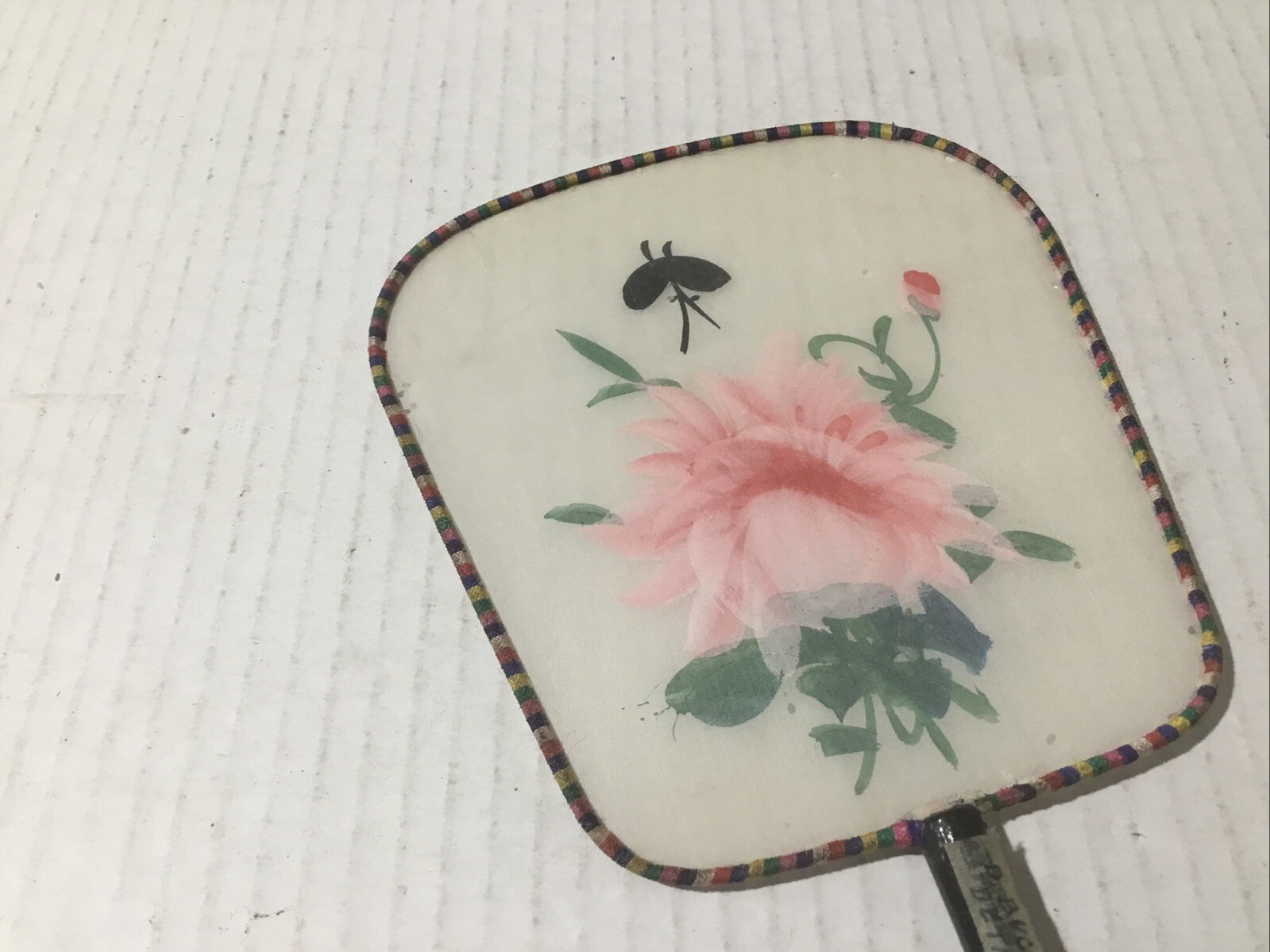 4 Vintage Silk Fans Pandas – Flower – Sea Scape – Sea Life.