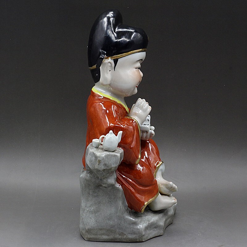 11.8″ Chinese Porcelain Figure Number One Scholar Statue