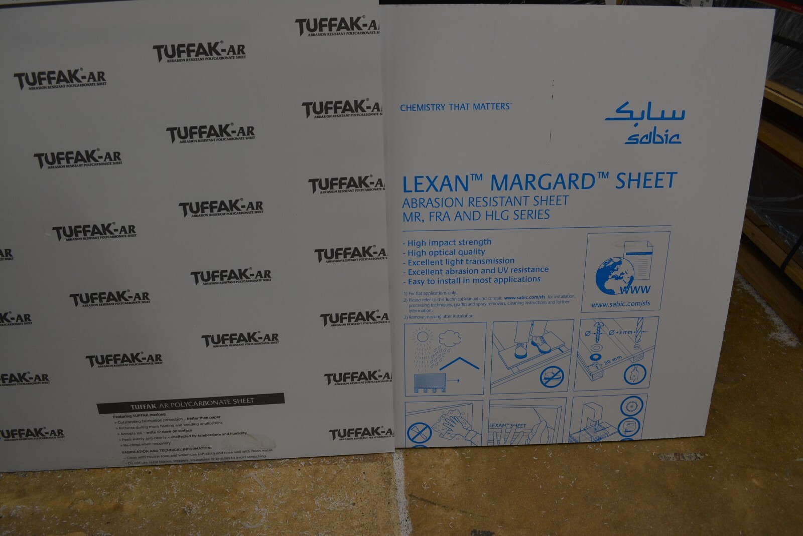 MR10 Lexan Margard 1/2″ Clear Sheet CHOOSE A SIZE
