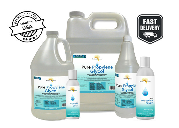 Vegetable Propylene Glycol USP Kosher PG 99.9% Pure Food Grade – Sizes Available