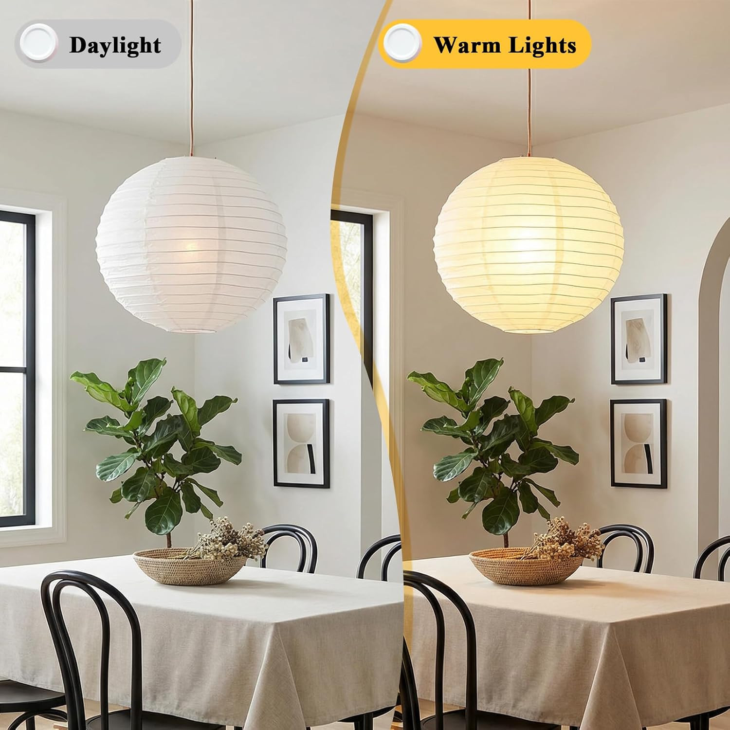 White round Paper Lantern Lampshade, 12″X12” Chinese Japanese round Hanging Pap