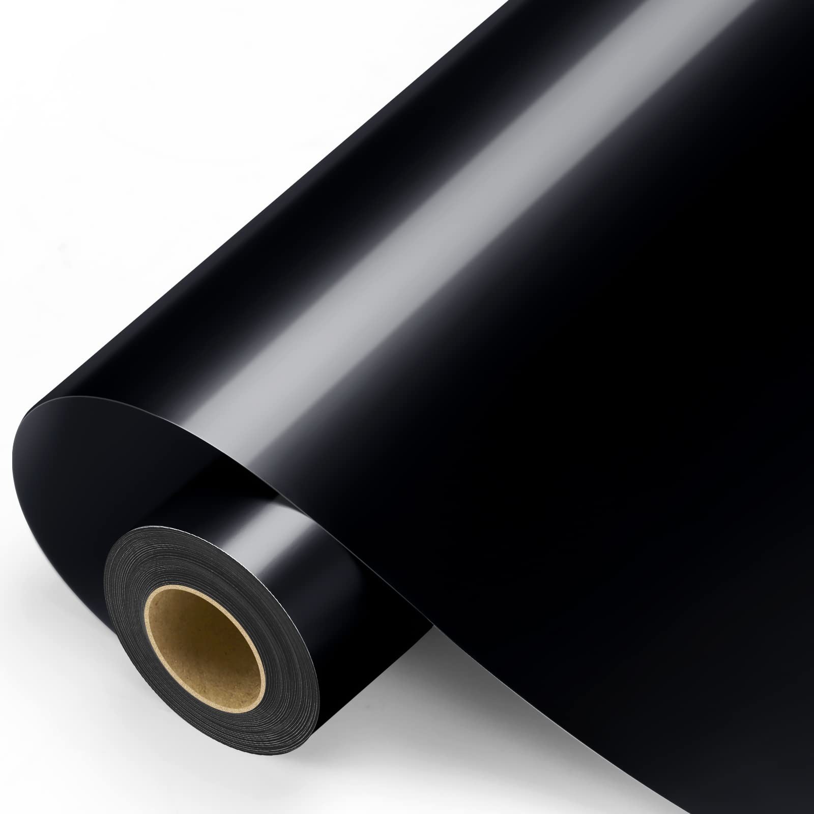 Black Permanent Vinyl – Glossy Black Adhesive Vinyl Roll for All Cutting