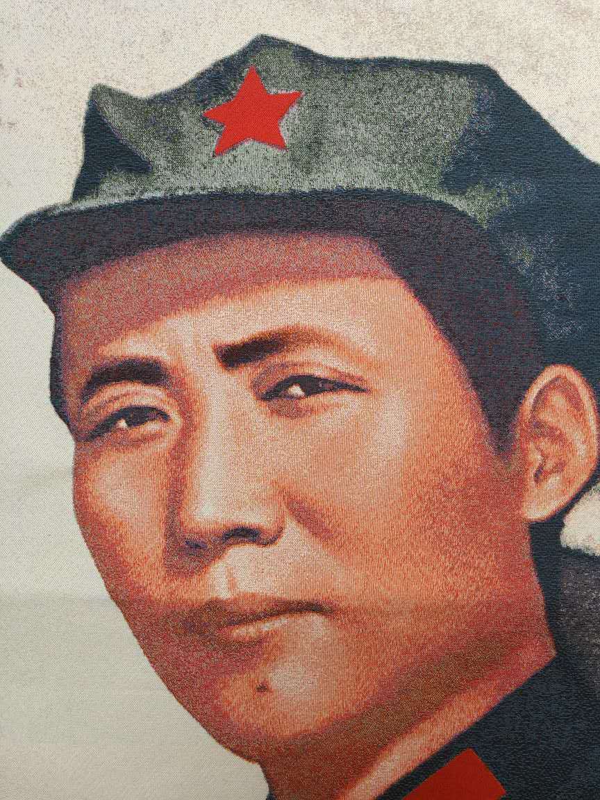 36″ Cloth Silk Chinese Great Leader Chairman Mao Mao Zedong Thangka Mural362