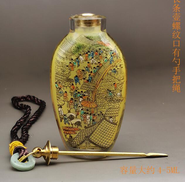 Inside Painted Snuff Bottle Handicrafts Handmade Retro Craft Collection