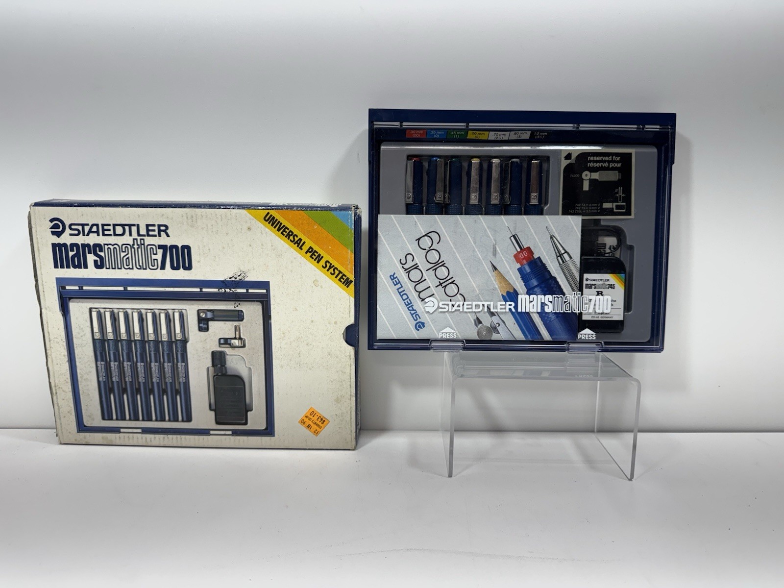 Staedtler Marsmatic 700 S7 7 Pen Set With Ink In Box
