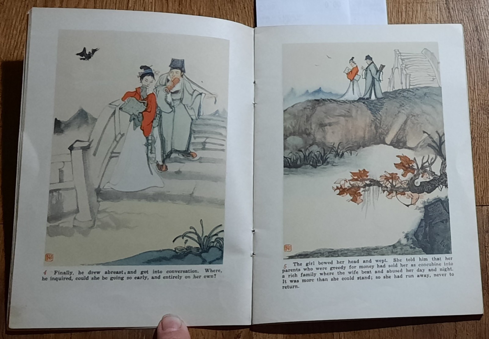 Chinese Painting English book Painted Skin Story Fairy Tale Child 1961 China Rar