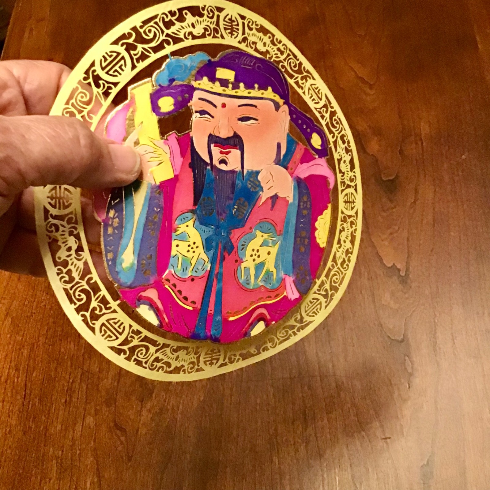 Portfolio of 4 Chinese Folk Painted Paper-Cuts READ
