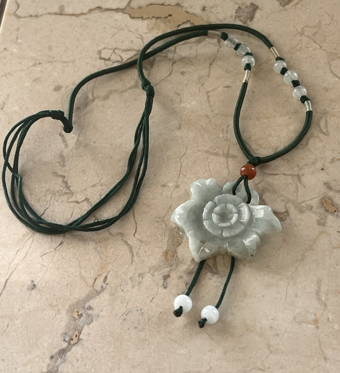 Multi Colored Jade String Bracelets & Necklace adjustable Lot Flowers
