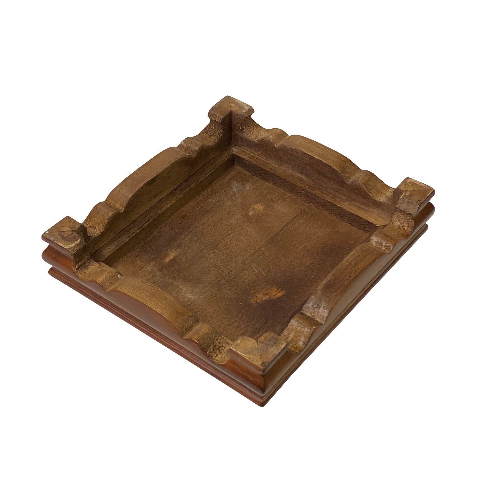 7.5″ Oriental Brown Wood Rectangular Table Top Stand Riser ws2946