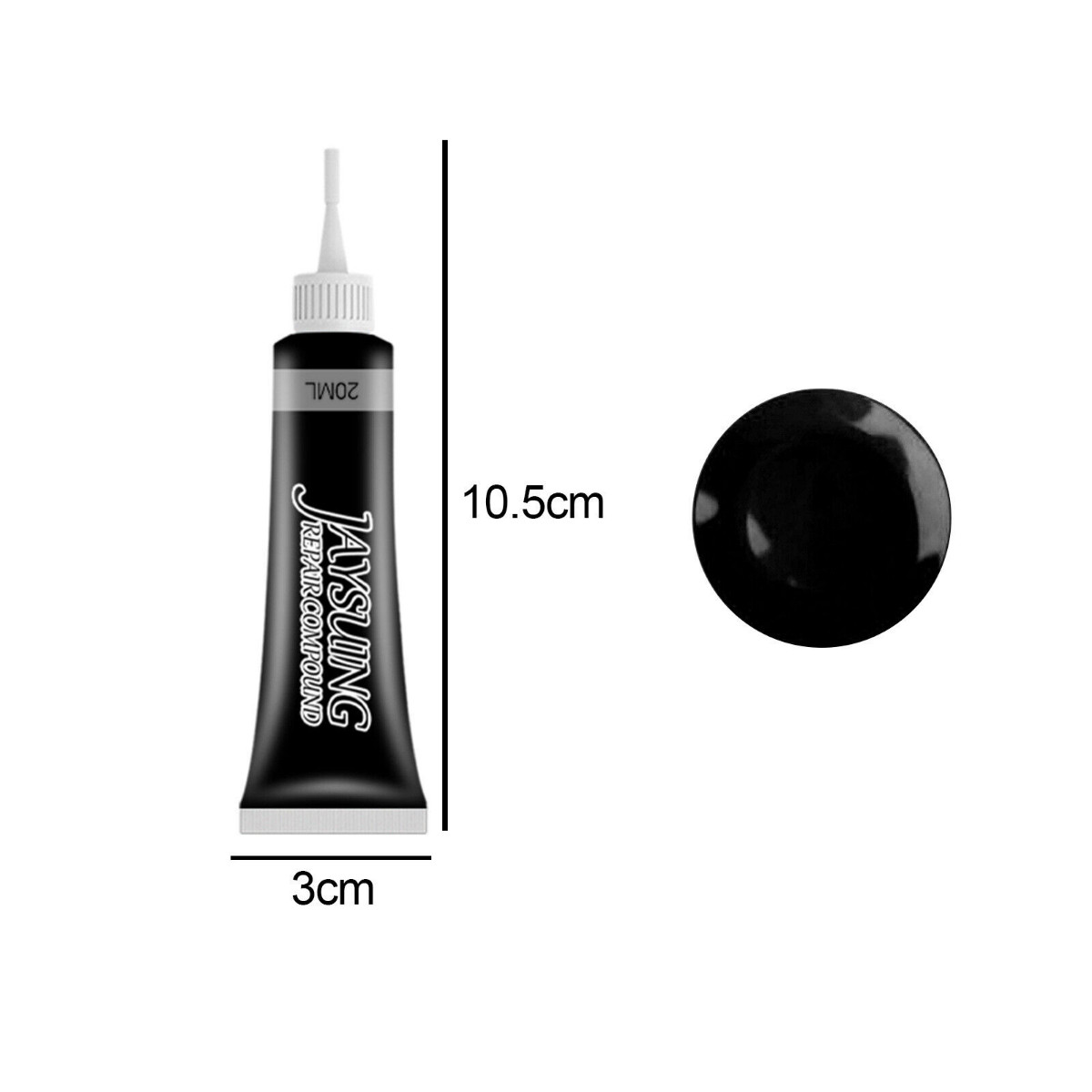 Advanced Leather Repair Kit Filler Vinyl DIY Car Seat Patch Sofa Rip Holes 20ml