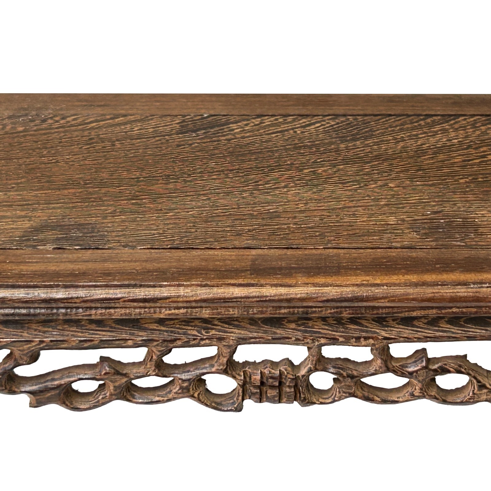 7.5″ Light Brown Feather Pattern Rectangular Wood Display Stand Riser ws4227