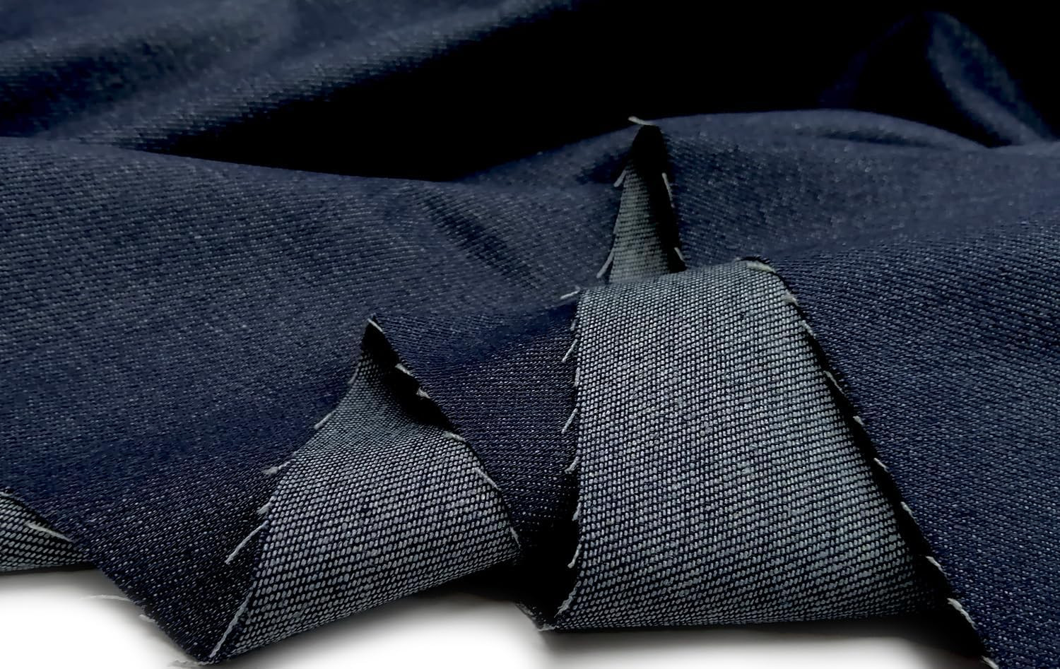 Denim 8.5OZ Thick Twill Cotton by the Yard 62″ Wide Indigo Blue 2Yards
