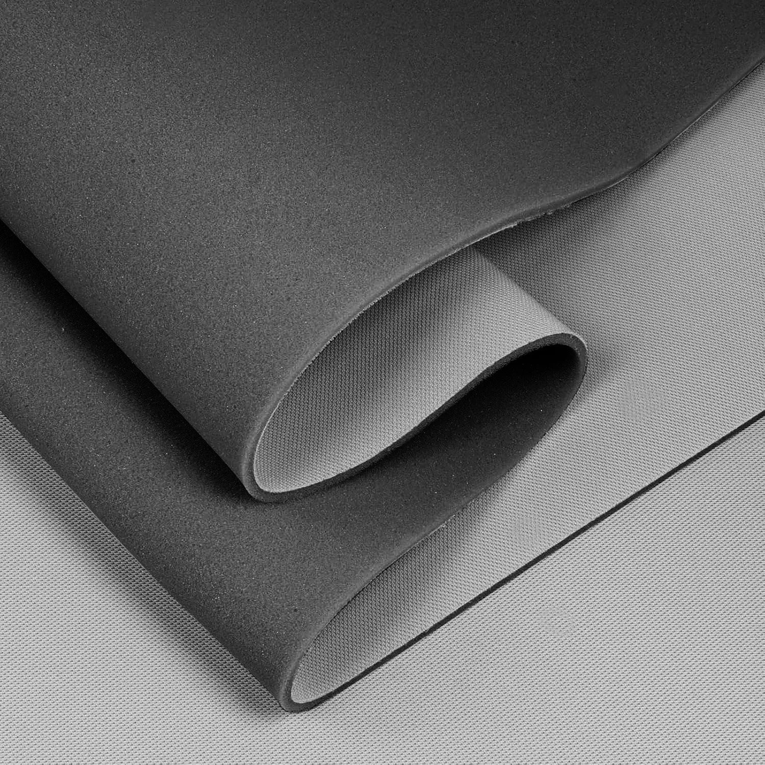 1/8″ Black Foam Backed Mat Automotive Flat Knit Headliner Fabric With 60″ Wide