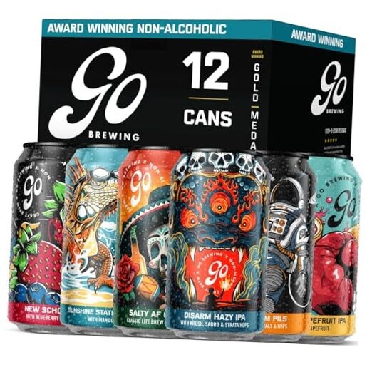 – 12 – Non-Alcoholic Brew – Small Batch Brew 12 Fl Oz (Pack of 12) Mixed Pack