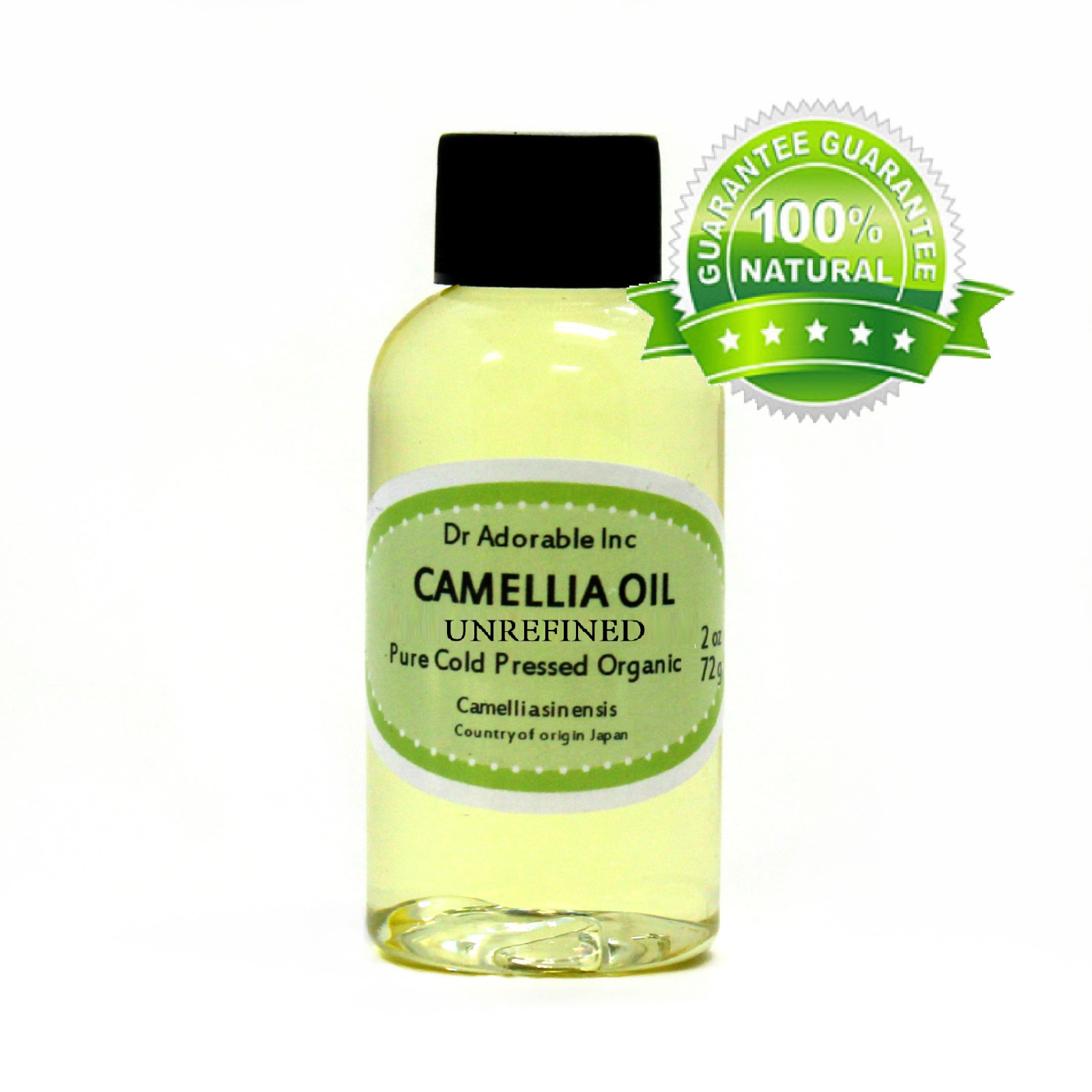 2 oz 100% UNREFINED CAMELLIA SEED OIL by DR.ADORABLE ORGANIC 100%PURE COLD PRESS