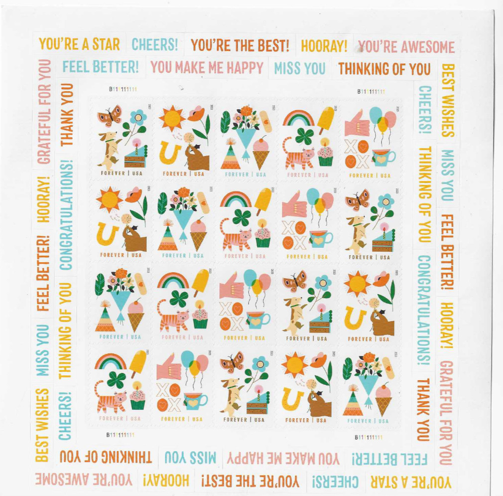 assorted designs – 1 sheet