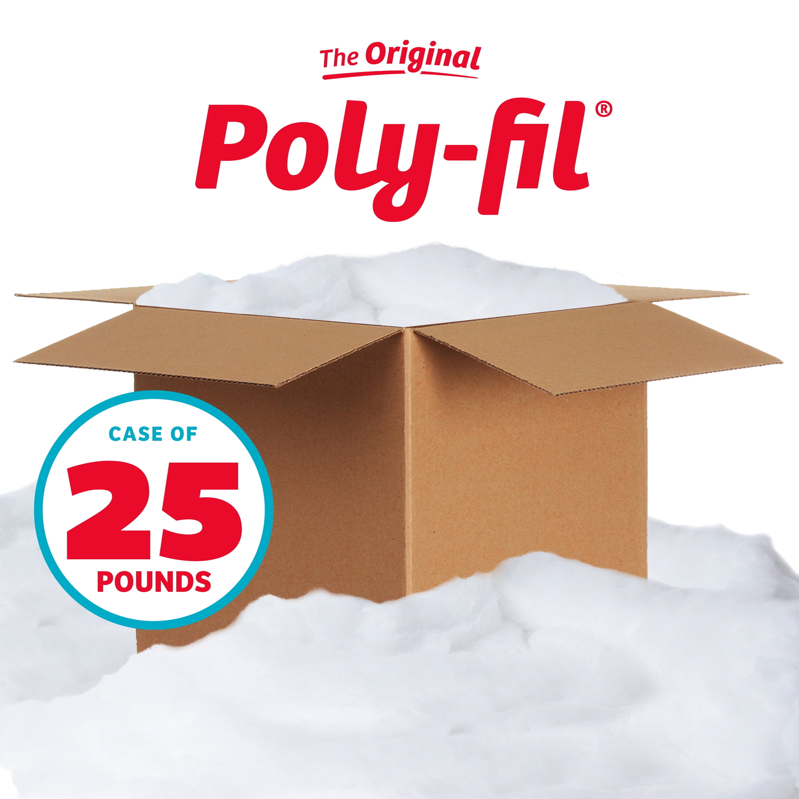 The Original Poly-fil Premium Polyester Fiber Fill by Fairfield Box New