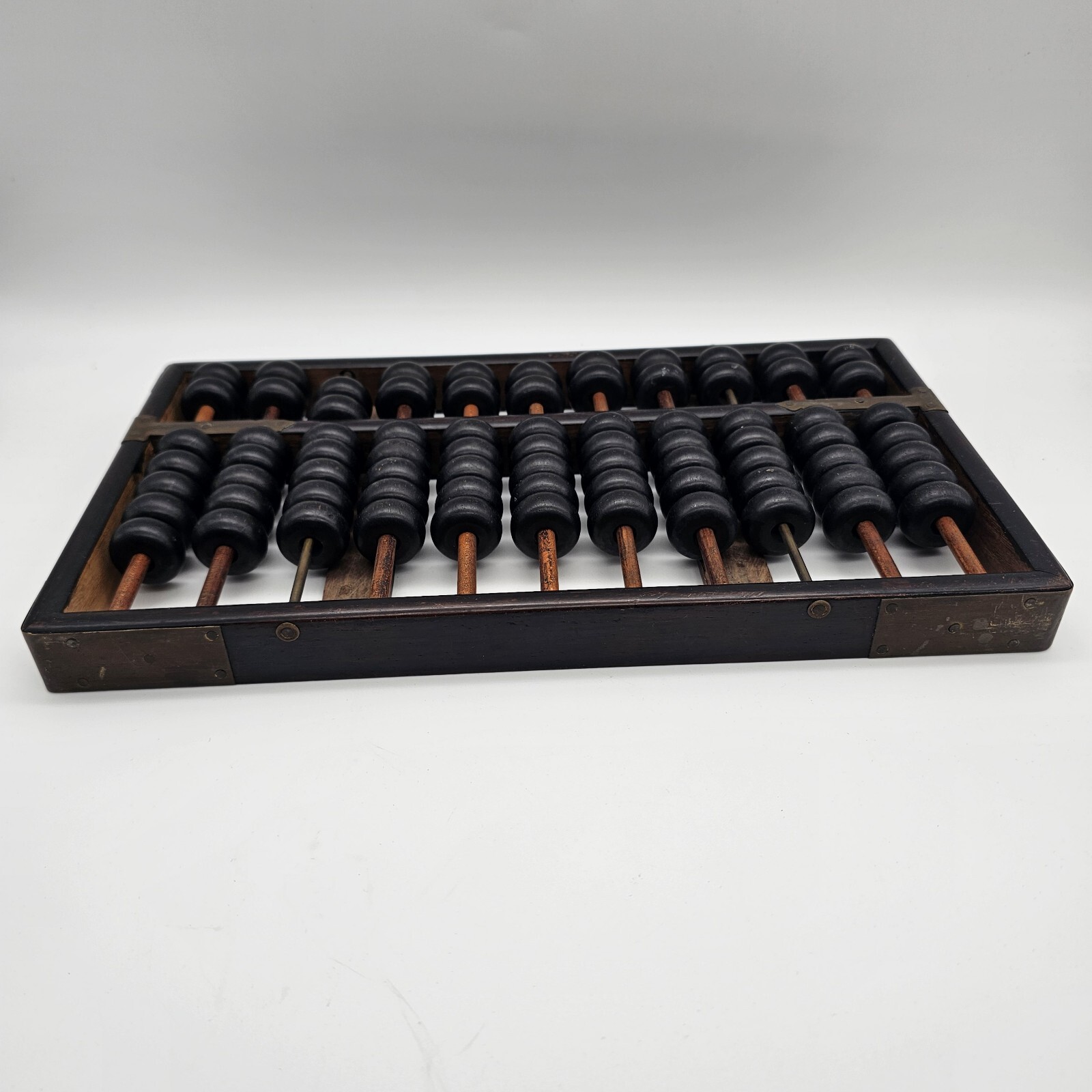 Vintage Wood & Brass Abacus Lot Of 2