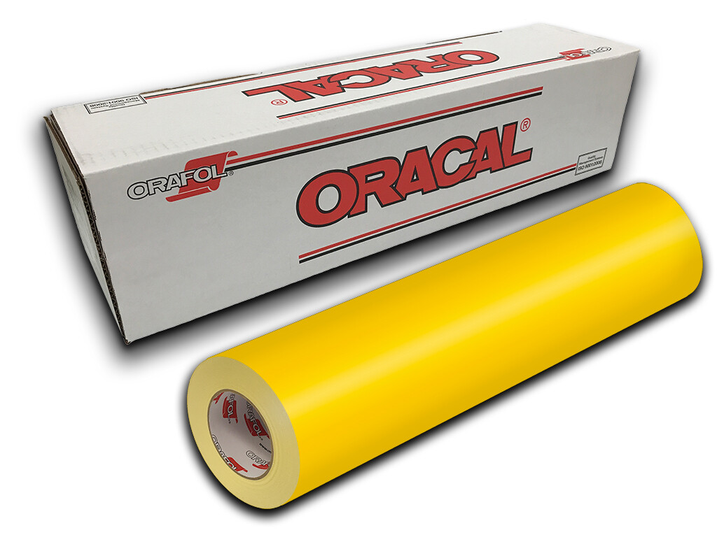 12″ X 10ft – Light Yellow Oracal 651 Craft & Hobby Cutting Vinyl Roll