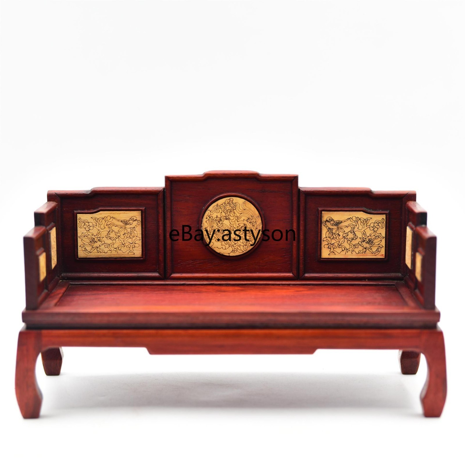 Chinese Style Antique Mini Furniture Model Doll House Decoration Bed