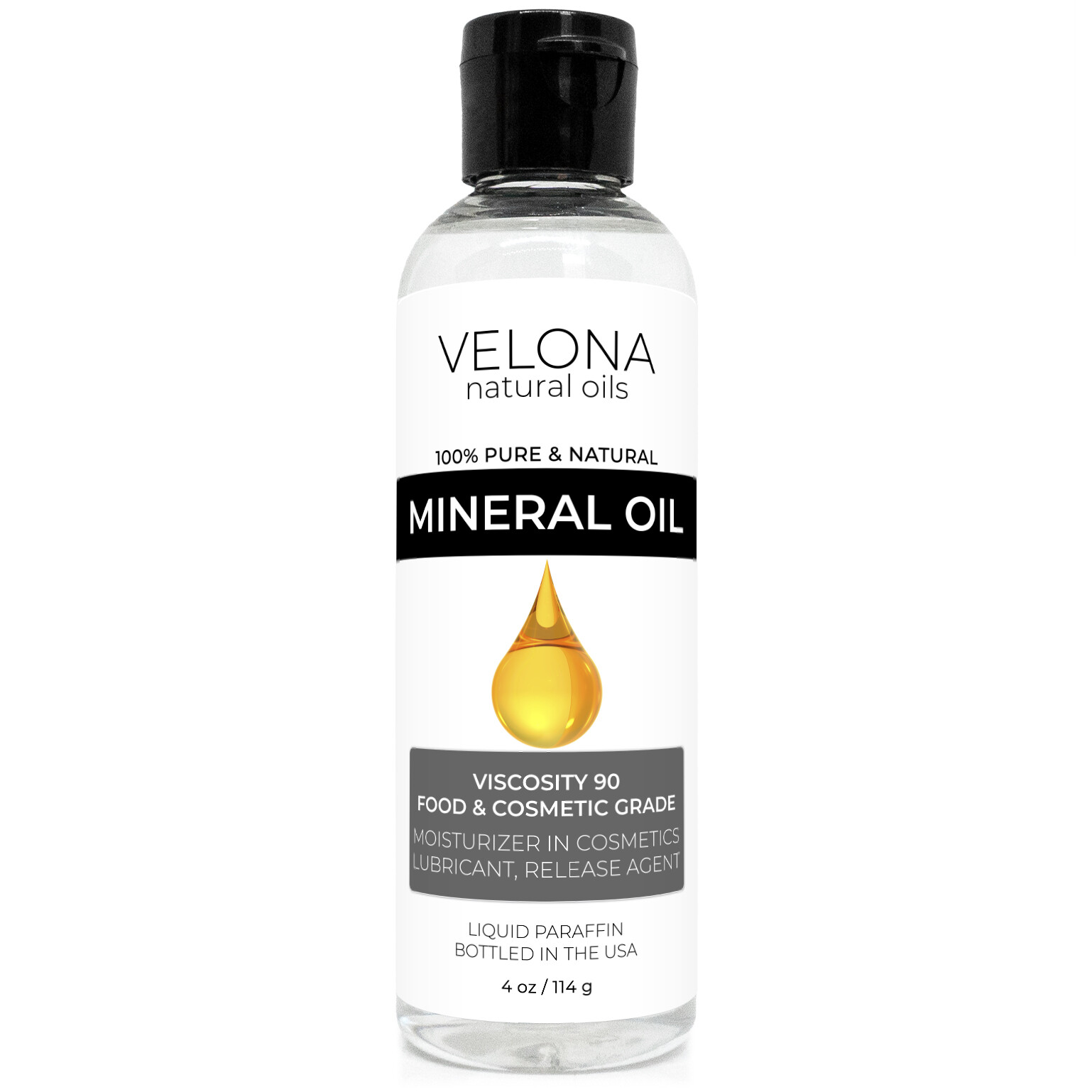 Velona Food Grade Mineral Oil 90 4oz Cutting Boards Countertops Butcher Blocks