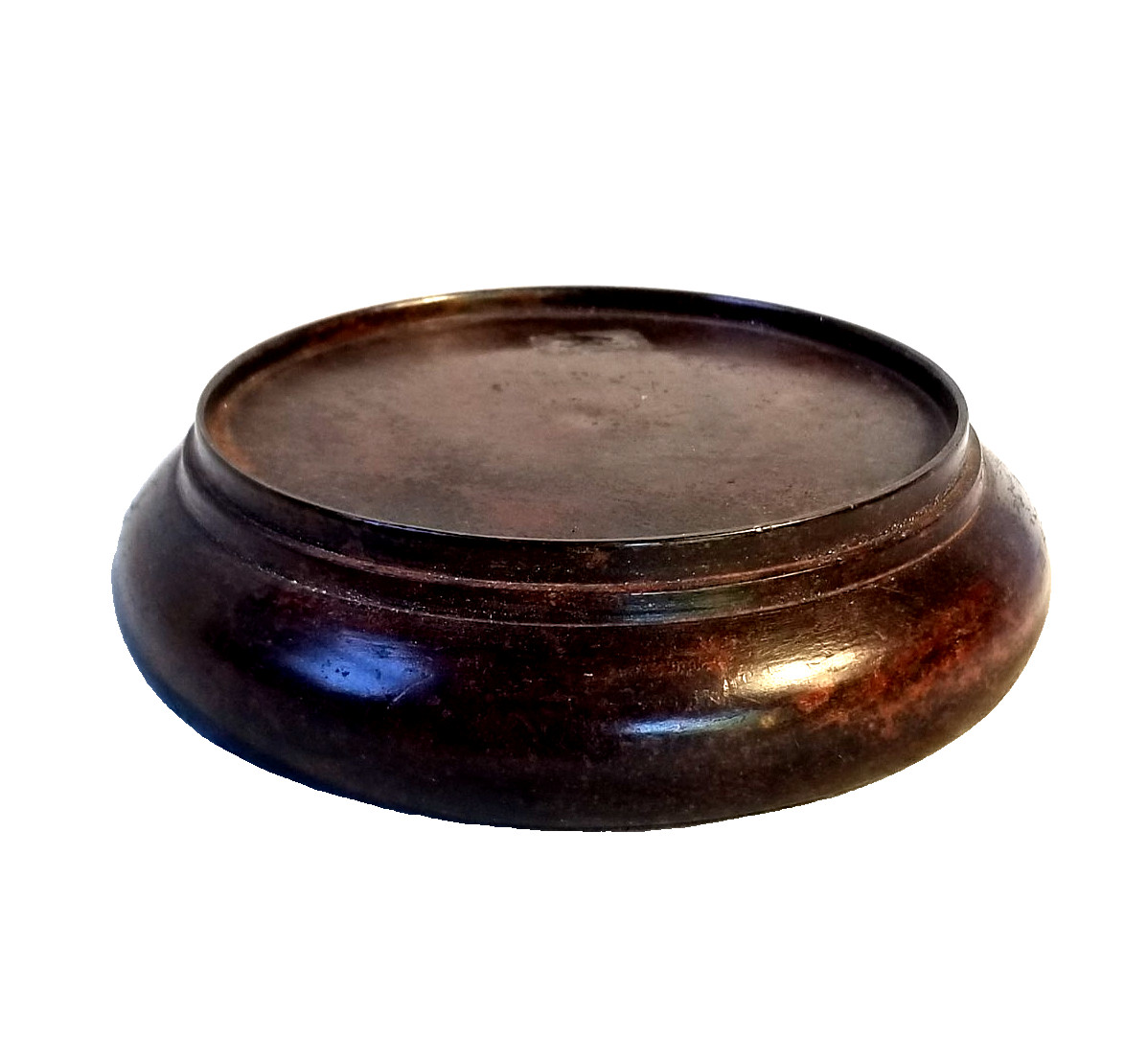 Solid Wood 4″ Inset Round Roll Top Lamp Vase Display Stand Base Pedestal Velvet