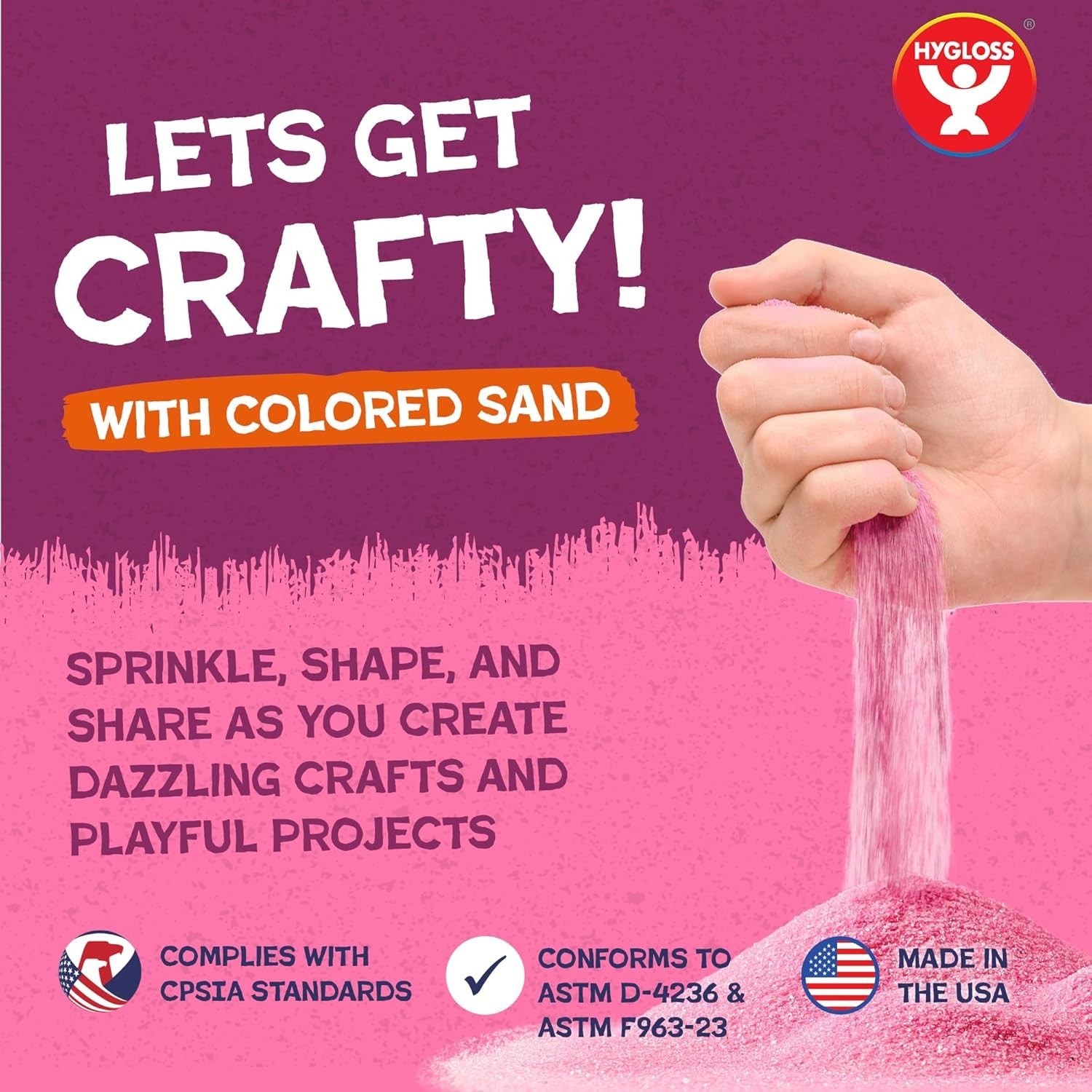 Colored Sand for Crafts – 3 lb Bottle, White – Vibrant Colorful Fine Sensory …