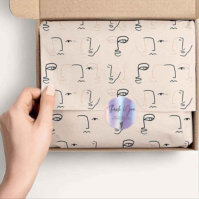 10 Thank You For Supporting My Small Business Holographic Seals Labels Stickers!