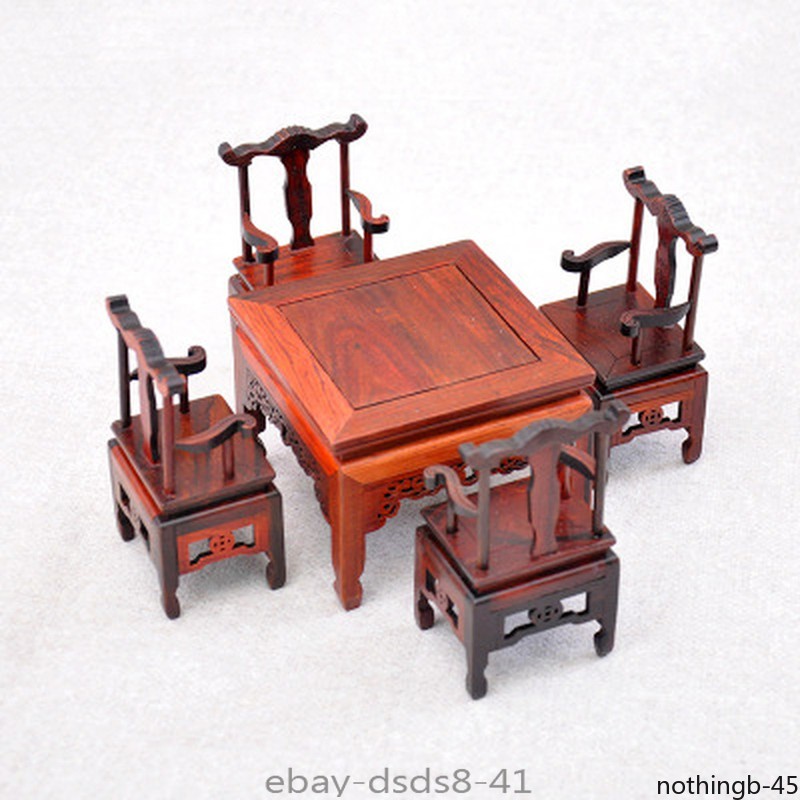 Chinese Eight Immortal Table Model Miniature Dollhouse Furniture Decor