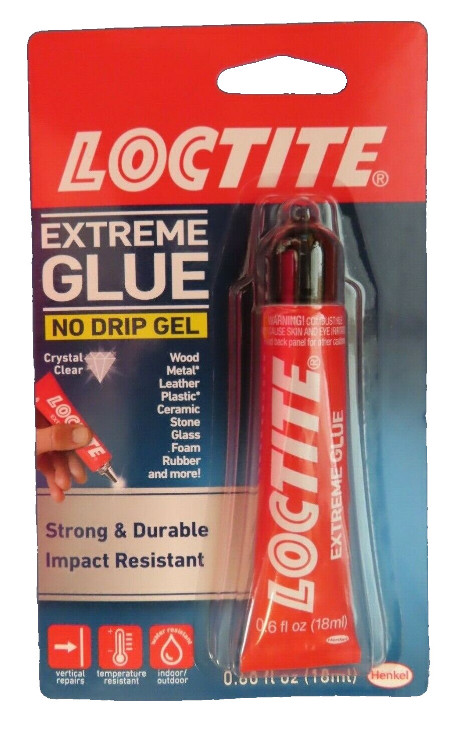 Loctite Extreme Glue No Drip Gel Glue Tube 0.60 Fl Oz NEW