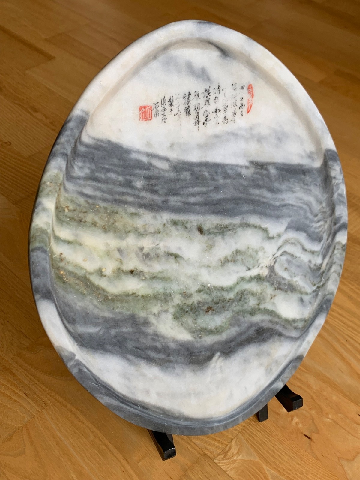 Dali Dream Stone Chinese Natural Marble Dream Stone Tea tray Vintage hand made