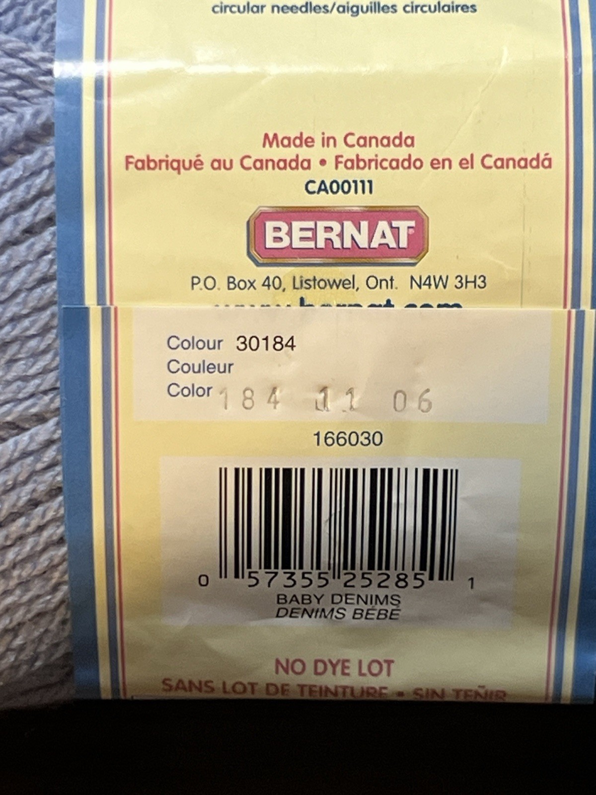 Bernat SOFTEE BABY Yarn BABY DENIMS Acrylic 5oz 362yds ea. Set of 3
