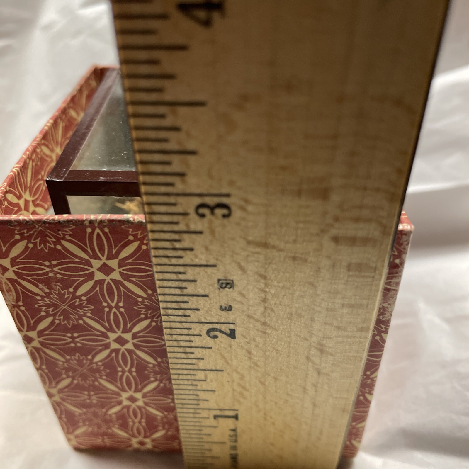 Vintage Chinese Micro Wood/Cork Carving Pagoda Trees Arbor Cranes/Original Box