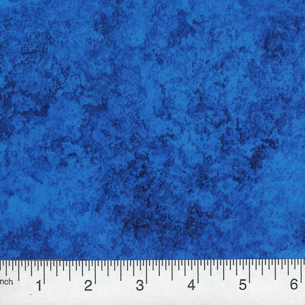 108″ Extra Wide Earth Jewels Quilt Backing BTY 100% Cotton Shades of Blue