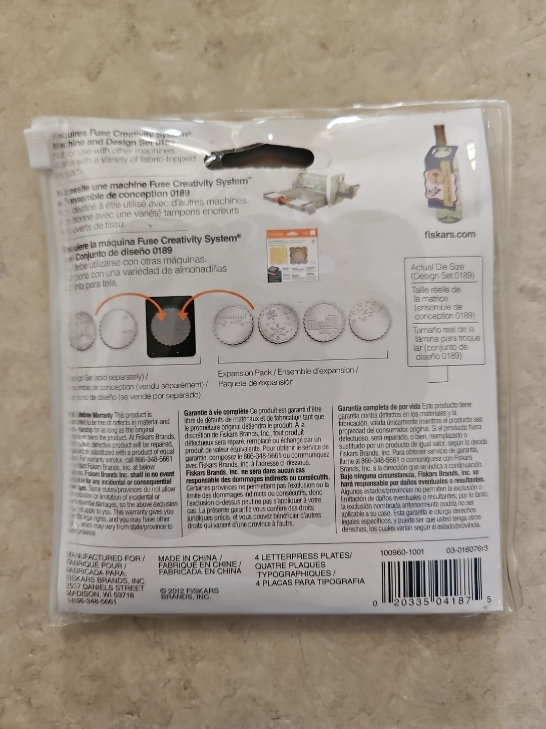 Fiskars Fuse Creativity System 0189 Expansion Pack Set Of 4 Butterfly & Snowman
