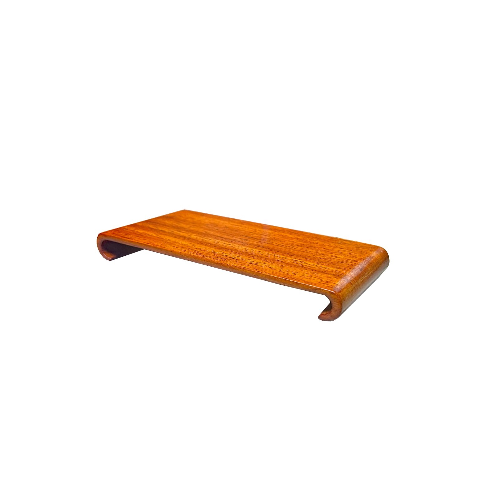 6.25″ Light Brown Wood Scroll Leg Rectangular Display Stand Riser Easel ws4055C