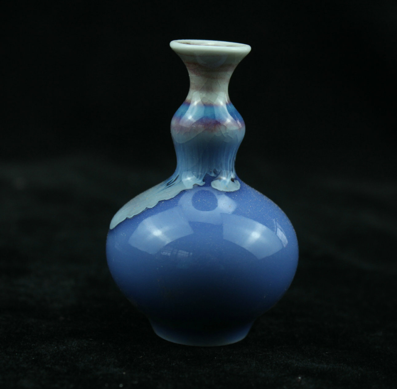 7 cm Chinese Jun Kiln Porcelain Vase Bottle Old Pottery flower vase